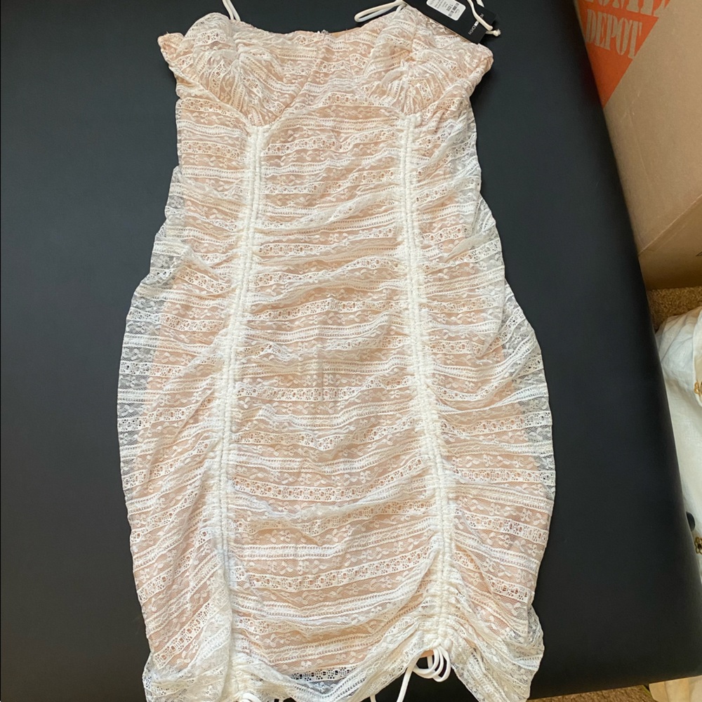 Lace mini dress